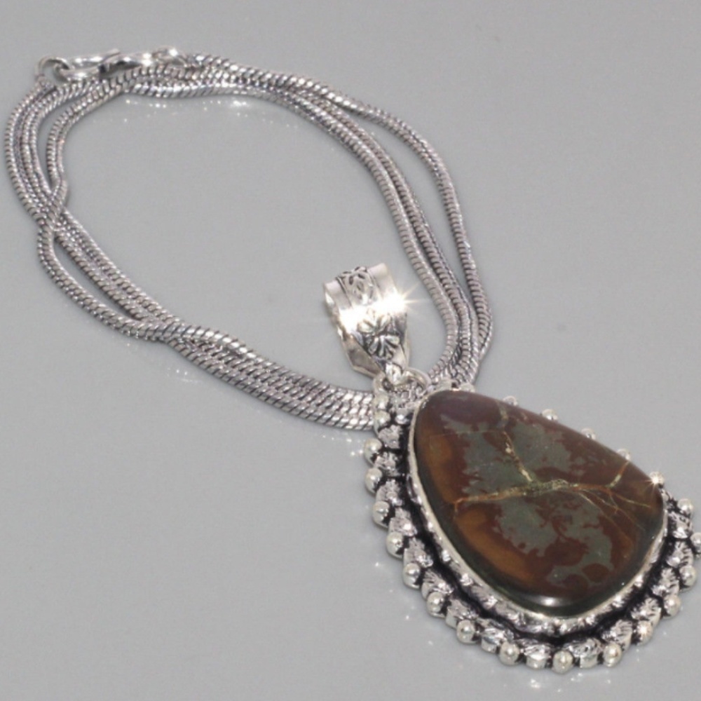 Handcrafted  Septerian Necklace silver sterling